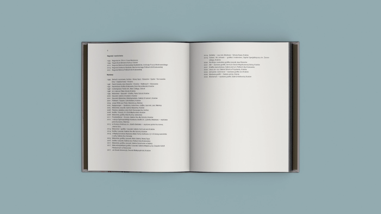 Portfolio, publikacja Jana Bosaka zaprojektowana przez Voit Studio
