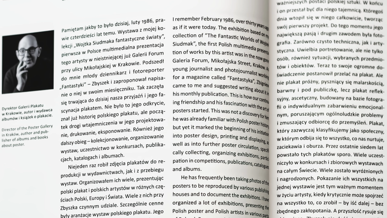 Publikacja Zbigniewa Latały Gra z wyobraźnią / Playing with inagination zaprojektowana przez Voit Studio, detal